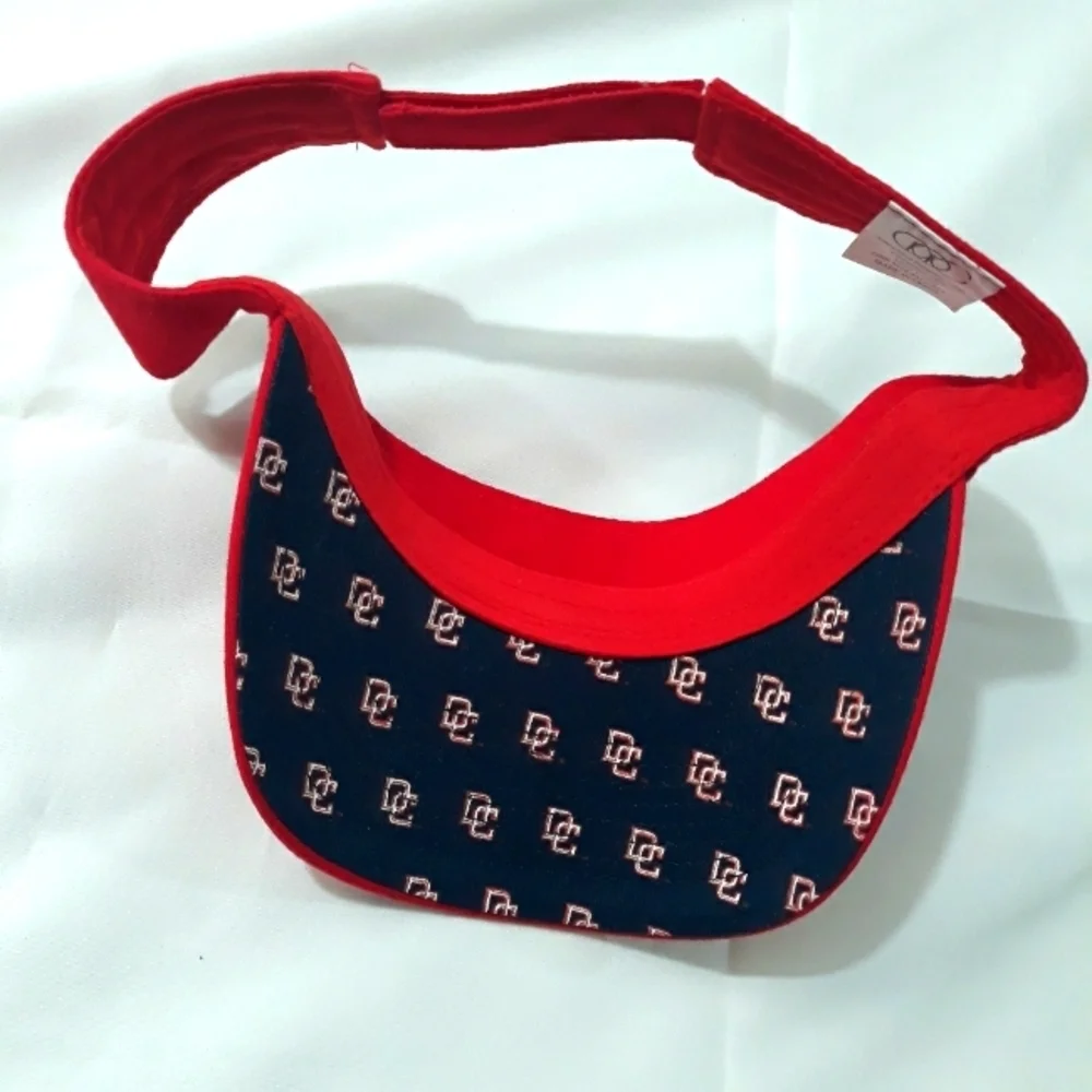 Vintage  Red DC Visor Cap New Unisex Size One Hat